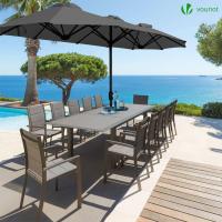 Sombrilla Parasol Rectangular, Sombrillas Jardin para Terraza Playa Piscina Mercado Patio Exterior, 300 x 150 cm, Protección Solar UV50+, Doble Beige - details 18
