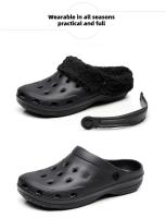 Calidez Zapatillas de Piel para Hogar en Invierno Tallas Grandes, Diseño de Pantufas de Piel, Comodidad para Parejas - details 1