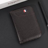 Cartera portátil de cuero sintético para hombre, billetera pequeña, suave, Superfina, Mini tarjetero - details 4