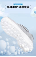 Velcro grande con pies anchos, espalda gruesa, zapatos deportivos de otoño para hombres y mujeres, zapatos para caminar con suela blanda para personas de mediana edad y ancianos - details 13