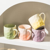 Taza de alto valor taza de agua de cerámica 2025 nueva taza de pareja de viento crema taza de café de desayuno creativa para niñas - details 3
