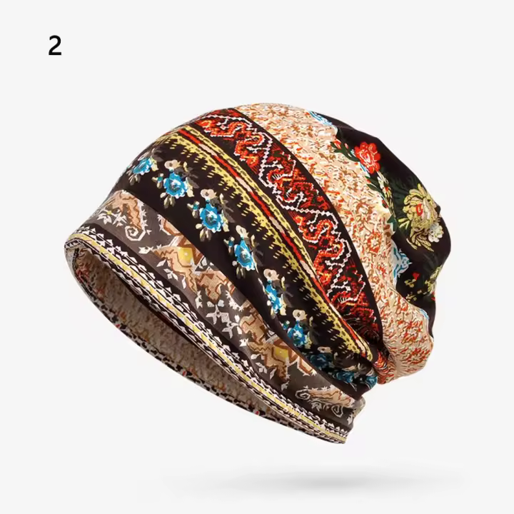 Gorro turbante de algodón suave para mujer, Hijabs musulmanes, envoltura para la cabeza, gorro de quimio informal, gorros elásticos para dormir, pañuelo para la cabeza para la pérdida de cabello, gorros de invierno - 1
