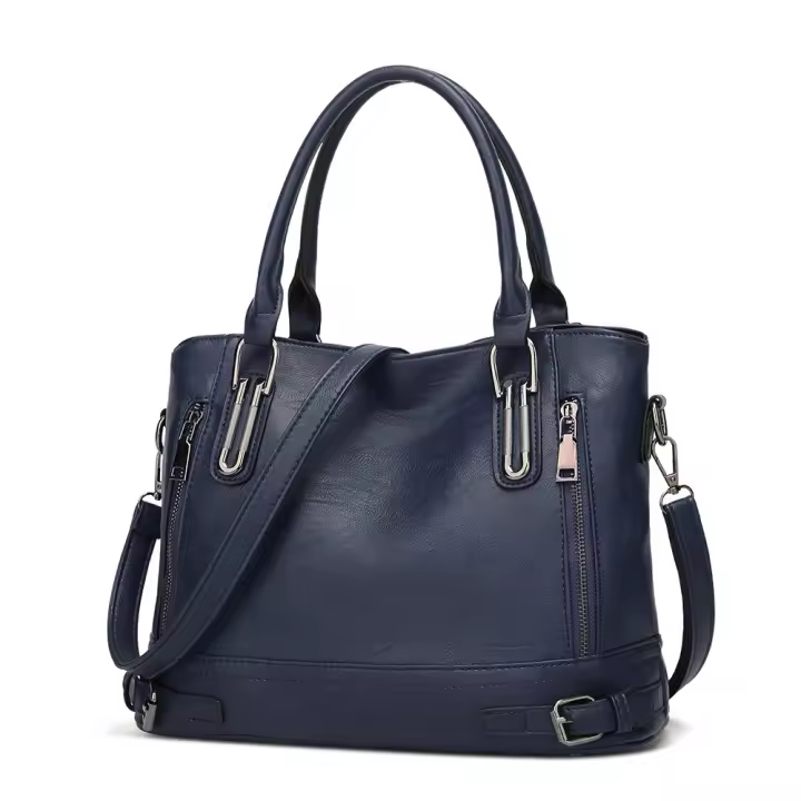 Bolso de gran capacidad informal de PU Crobody para mujer, bolso de mano, bolso de mano, bolso de mano, - 1