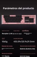 Hola11 Teclado y ratón mecánicos inalámbricos para juegos de oficina - details 18