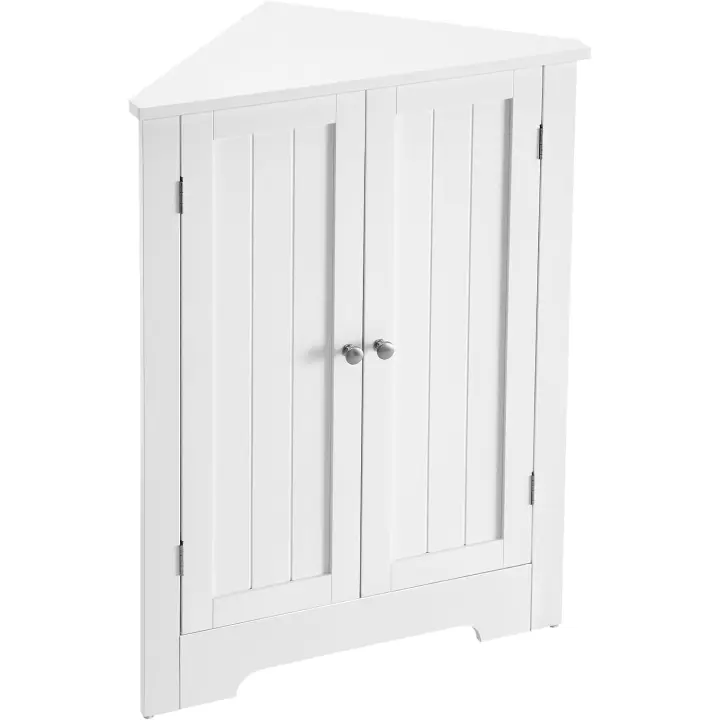Armario Esquinero Ajustable Diseño Rústico Moderno Blanco Nube Para Baño, Cocina, Sala - 1