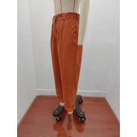 Pantalones largos de pana de cintura alta, casuales, de color sólido, holgados y rectos para mujer, otoño. - details 17
