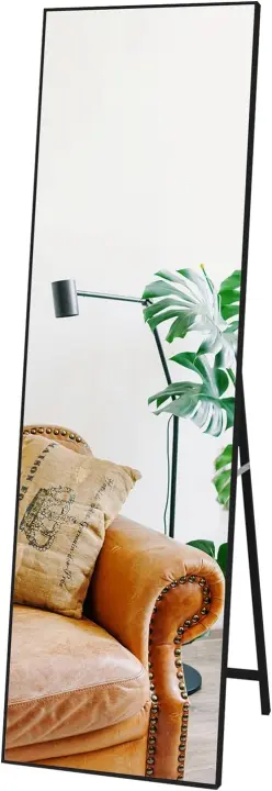 Espejo Pared con Soporte 140x41cm Ideal para Dormitorios, Salones, Vestidores - 1