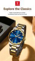 Reloj de Pulsera de Acero Inoxidable de Cuarzo Automático Función de Fecha Resistente al Agua - details 5