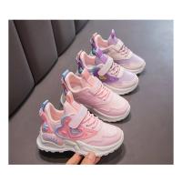 Zapatillas de deporte de marca para niños, zapatillas antideslizantes para correr para niñas, zapatillas deportivas impermeables para exteriores, zapatillas de tenis rosas, zapatos cómodos para caminar - details 2