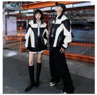 Chaqueta de piel sintética para hombre de otoño e invierno, cortavientos acolchado, abrigo Bomber de motociclista para mujer - details 8