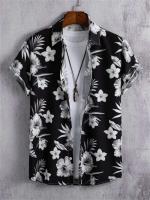 Camiseta de Verano de Playa Hawaiiana Estampado de Denim 3D para Hombres Manga Corta Transpirable - details 13
