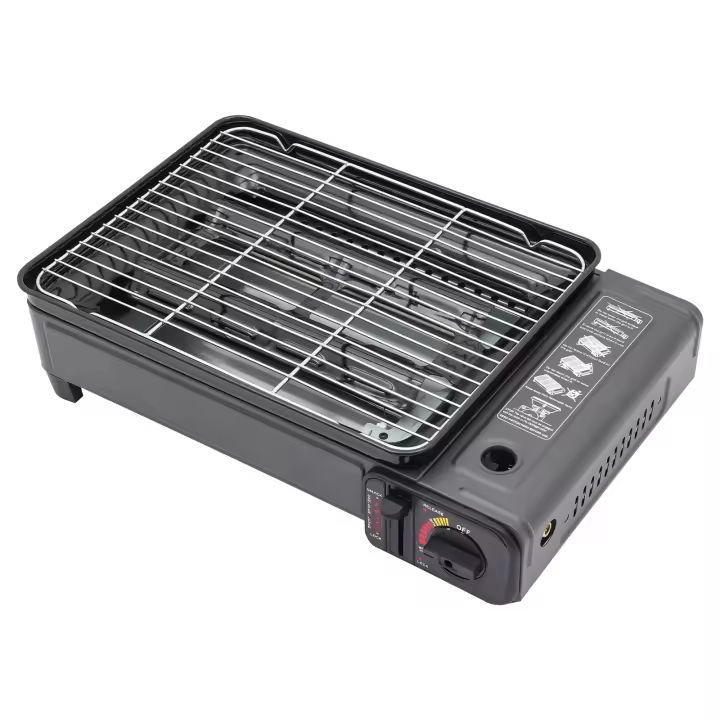 Campo a prueba de viento horno de carne camping picnic parrilla portátil para el hogar plato de carne - 1