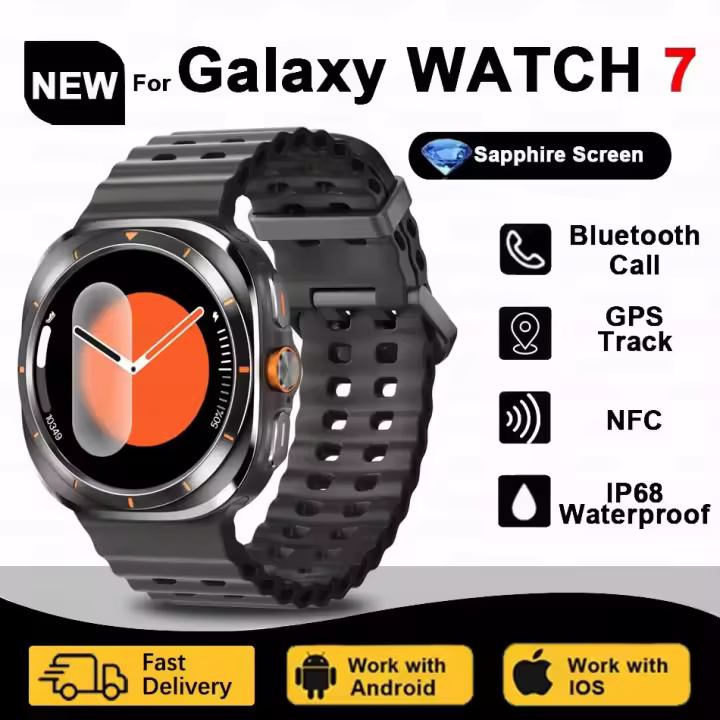 2025 Nuevo Reloj inteligente Reloj 7 Reloj inteligente Hombres 1.43 pulgadas 466 * 466 HD AMOLED Llamada de voz Dial personalizado Rastreador GPS IP68 Monitoreo de salud a prueba de agua SmartWatch - 1