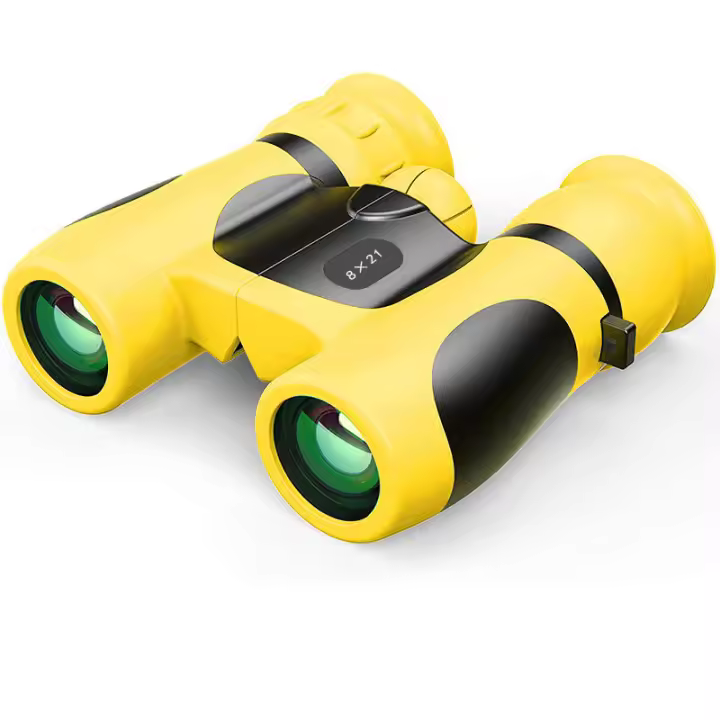 Binoculares de dibujos animados para estudiantes con protección ocular óptica completa HD de gran aumento para niños 8 × 21 - 1
