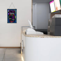 Tablero de dibujo con luz LED para escribir mensajes, cartel publicitario borrable de neón con 8 bolígrafos de 60x80cm/24x32 pulgadas para decoración, vallas publicitarias, pizarras - details 2