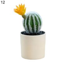 Mini bonsái Premium Cactus en maceta adornos plantas artificiales ligeras - details 6