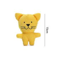 Juguetes de peluche de animales de vaca rosa para mascotas, juguetes chirriantes para masticar, silbidos, ardilla envuelta, lindo - details 9