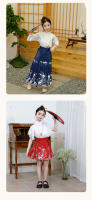 Falda con cara de caballo para niña, edición de otoño 2025, conjunto de primavera, ropa para niños Hanfu de estilo chino antiguo - details 12