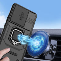 Funda para Xiaomi POCO F6 5G rígida a prueba de golpes Funda de protección de lente deslizante con soporte - details 1