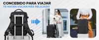 Mochila de Viaje Avión para Mujer Equipaje de Mano 45x36x20 Impermeable con Cable USB - details 8