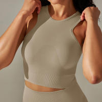 Hamidou-Sujetador deportivo Push Up para mujer, sostén de Fitness a prueba de golpes, para Yoga, correr, chaleco Sexy - details 11