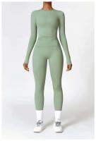 Pantalones de yoga, bodys deportivos para correr, FIESS, cintura alta, sin costuras, push-pull, bodys de entrenamiento para mujer - details 1