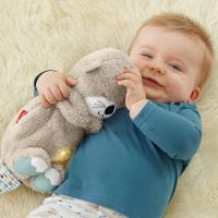 Muñeco De Peluche Bebé Oso Suave Con Música Y Luz Para Compañero De Sueño Soothes Otter Juguetes Para Niños Regalos - details 0