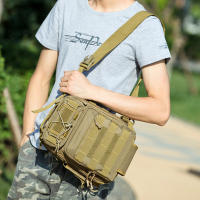 Bolso de pecho táctico Molle para hombre, bolsa de aparejos de pesca, Camping, senderismo, caza, eslinga, un solo hombro, bolso deportivo - details 13