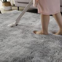 Alfombra Salon Grandes Shaggy Antideslizante Super Suave Pelo Largo Fluffy Alfombra Adecuado para la Decoración de Salas de Estar y Dormitorios (160 x 200 cm, Gris Blanco) - details 3