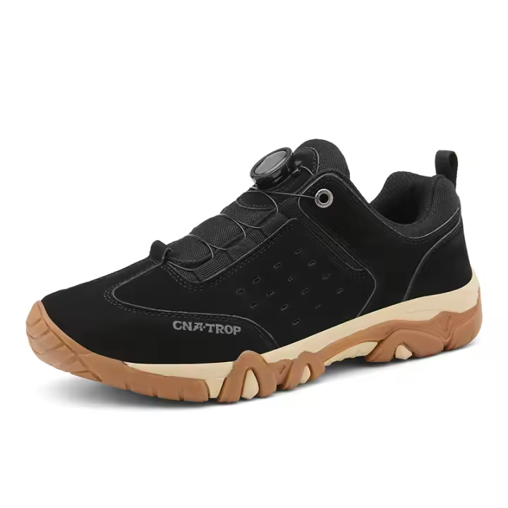 Zapatos de senderismo de marca para hombre, zapatillas de escalada con hebilla giratoria, zapatos antideslizantes para pesca al aire libre, zapatos de ciclismo y caza - 1