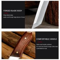 Cuchillo De Afeitar Profesional De Acero Inoxidable Para Carne De Oveja Y Res Cuchillo De Corte Para Verduras Y Frutas Con Mango De Madera - details 1