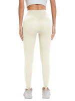 Leggings Deportivos de Hilo Sin Costuras de Alta Cintura Pantalones de Yoga para Mujeres con Bolsillo - details 11