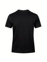 Camisetas de algodón cómodas y sólidas para hombre, camisetas informales transpirables de manga corta para uso diario en verano, 5 uds. - details 7