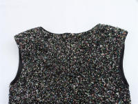- Nuevos productos de primavera y verano Vestido de fiesta de lentejuelas de industria pesada con lazo en estilo europeo y americano - details 7