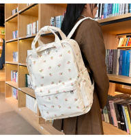 Mochila escolar fresca para mujer, literaria y artística, versátil, con flores informales, para niña y estudiante, novedad de 2024 - details 30