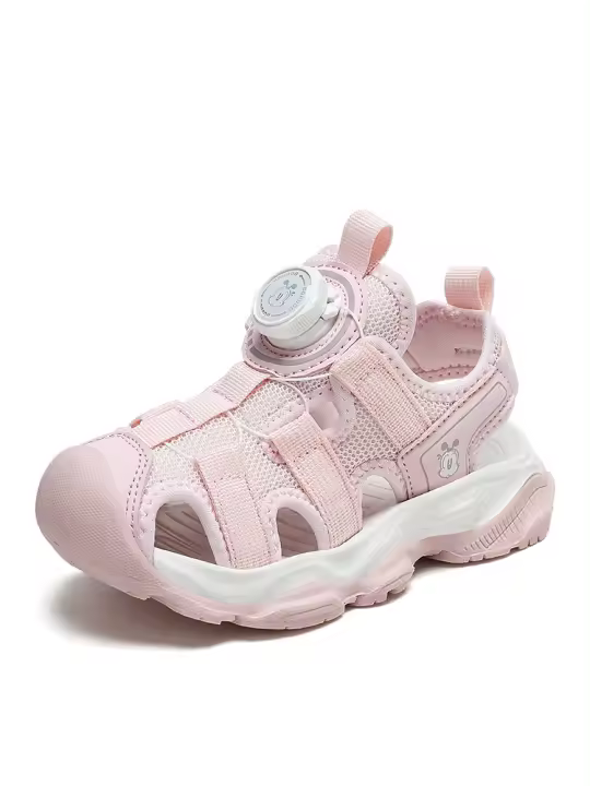Sandalias de verano para niños Sandalias para niñas Zapatillas con pomos para niños Zapatos de playa ligeros para niños grandes - 1