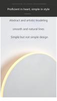 Lámpara de pared redonda para interiores/estilo minimalista moderno, mesita de noche para dormitorio, escalera, porche/fuente de luz LED, Sensor táctil de cuerpo humano - details 1