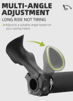 WEST BIKING-empuñaduras interiores para manillar de bicicleta de montaña, accesorio de diseño ergonómico, de nailon, 22,2mm - details 8