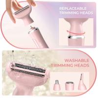 Sejoy 4 en 1 Afeitadora eléctrica portátil para mujer, depiladora corporal, afeitadora inalámbrica indolora para mujer - details 5