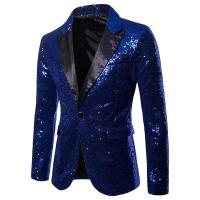 Traje de Fiesta Brillante para Hombres Chaquetas de Lentejuelas con Botones - details 8