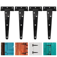 Bisagra con correa para puerta en T, 4 piezas, para puertas de Granero, forjado, a prueba de óxido, color negro, 6 pulgadas - details 0