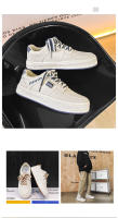Zapatos blancos grandes de suela gruesa y punta redonda para hombre, tendencia ins otoño 2025, versión coreana, zapatos casuales para estudiantes, zapatos casuales, zapatos deportivos - details 1
