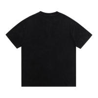 LOEVE-Camiseta de manga corta desgastada con copos de nieve lavados de algodón puro a la moda, camiseta holgada y versátil con Logo bordado para parejas de verano para hombre - details 6