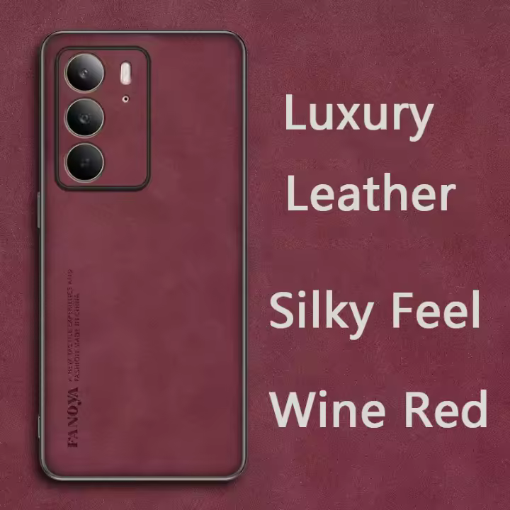 Funda de cuero retro para teléfono de negocios OPPO Realme C75, cubierta protectora a prueba de golpes para prevención de caídas - 1