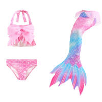 Traje de baño de cola de sirena para niños y niñas, bikini de playa, cosplay - details 7
