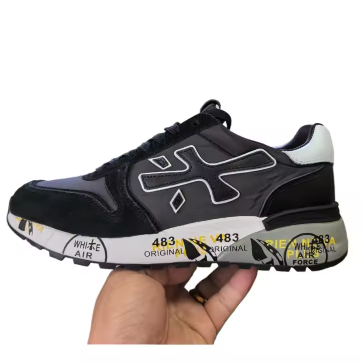 Zapatos Deportivos Casuales Para Hombre PREMIATA Azul Y Blanco Moda Transpirables Zapatillas De Correr Deportivas Para Hombre - 1
