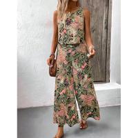 Conjunto de dos piezas con estampado floral para mujer, verano 2025 - details 0