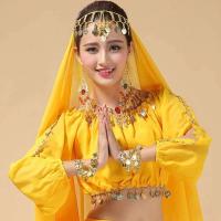 Tops brillantes con cuentas de lentejuelas en el vientre, disfraces de baile sexys, disfraces con flecos para festivales, discotecas, fiestas, Tailandia, India y Arabia - details 9