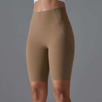 Bolsillos de yoga Secado rápido Correr Ciclismo activo Entrenamiento Gimnasio Pantalones cortos Fiess Cintura alta - details 9