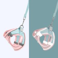 Cuerda para caminar para perros, correa reflectante para el pecho para mascotas, juego de correa para perro transpirable antiescape, chaleco tipo arnés ajustable para gatos y cachorros - details 14